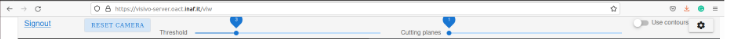 Tools bar to interact with DataCube data